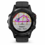 Garmin Fenix 5 Plus, Sapphire, Black Band, Montre GPS,