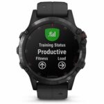 Garmin Fenix 5 Plus, Sapphire, Black Band, Montre GPS,