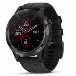 Garmin Fenix 5 Plus, Sapphire, Black Band, Montre GPS,