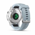 Garmin Fenix 5S Plus Silver Bracelet Bleu Lagon - Montre GPS