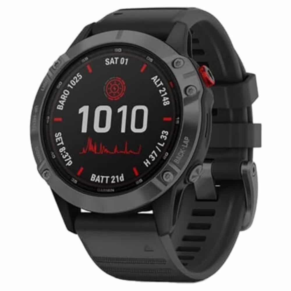 Montre Connectée : Garmin Fenix 6 Pro Solar 47 mm Noir