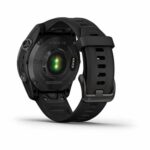 Garmin Fenix 7S Sapphire SolCarbon Grey DLC Ti avec Bande Noire