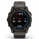 Garmin Fenix 7X Sapphire Solar mit Titanarmband