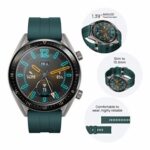 HUAWEI Watch GT Active Montre connectée Bracelet Vert foncé Écran