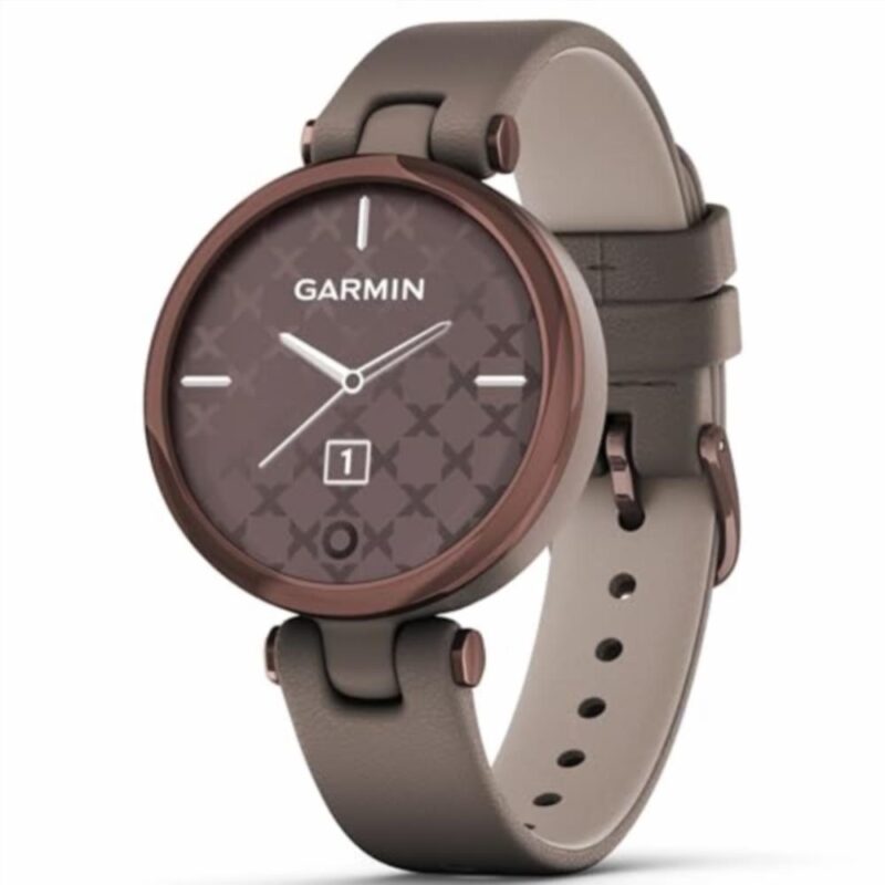 Montre connecté Femme Garmin Lily, Classic 010 02384 B0 Bracelet Cuir