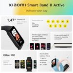 Xiaomi Smart Band 8 Active, Montre Connectée Hommes avec Écran TFT