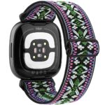 Bracelet élastique en nylon pour montre connectée Fitbit Versa 4