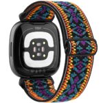 Bracelet élastique en nylon pour montre connectée Fitbit Versa 4