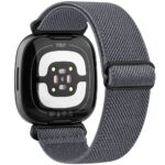 Bracelet élastique en nylon pour montre connectée Fitbit Versa 4