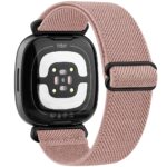 Bracelet élastique en nylon pour montre connectée Fitbit Versa 4