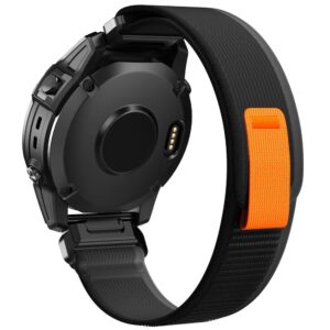 Bracelet en nylon pour montre connectée Garmin Tactix 7 Pro