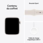 Apple Apple Watch SE (2ᵉ génération) 44mm Lumière stellaire