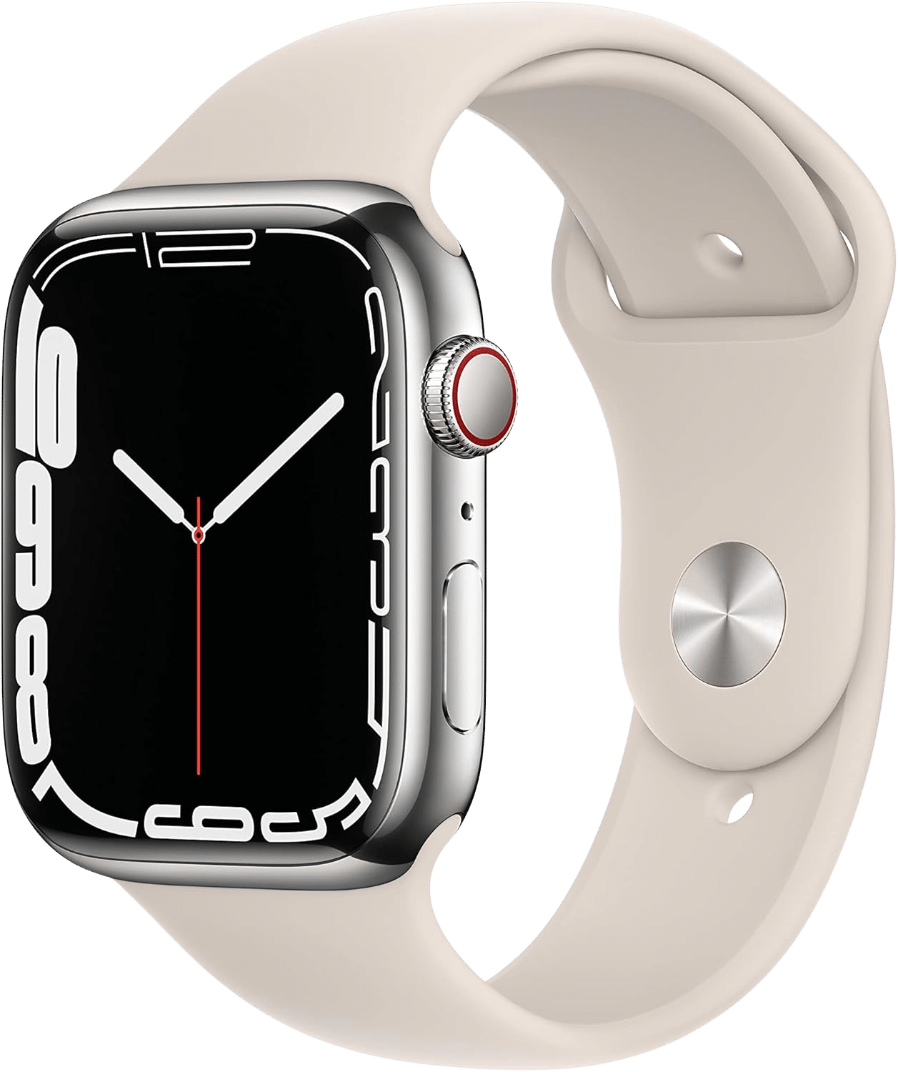 Montre Connectée : Apple Watch Series 7 (GPS + Cellulaire) 45mm Argent