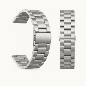 Bracelet Métal en acier inoxydable pour montre connectée acier argent