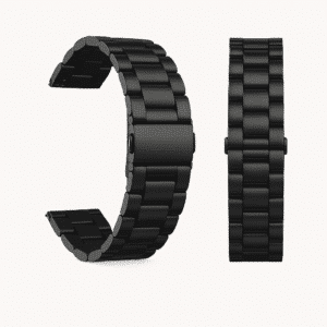 Bracelet Métal en acier inoxydable pour montre connectée acier noir