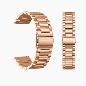 Bracelet Métal en acier inoxydable pour montre connectée acier or rose
