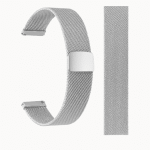 Bracelet magnétique maille métal montre connectée Universel argent