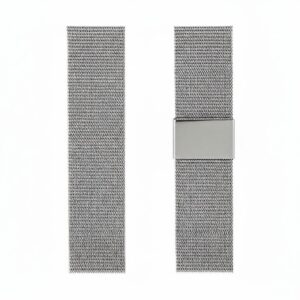Bracelet magnétique maille métal montre connectée - gris