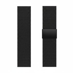 Bracelet magnétique maille métal montre connectée - noir