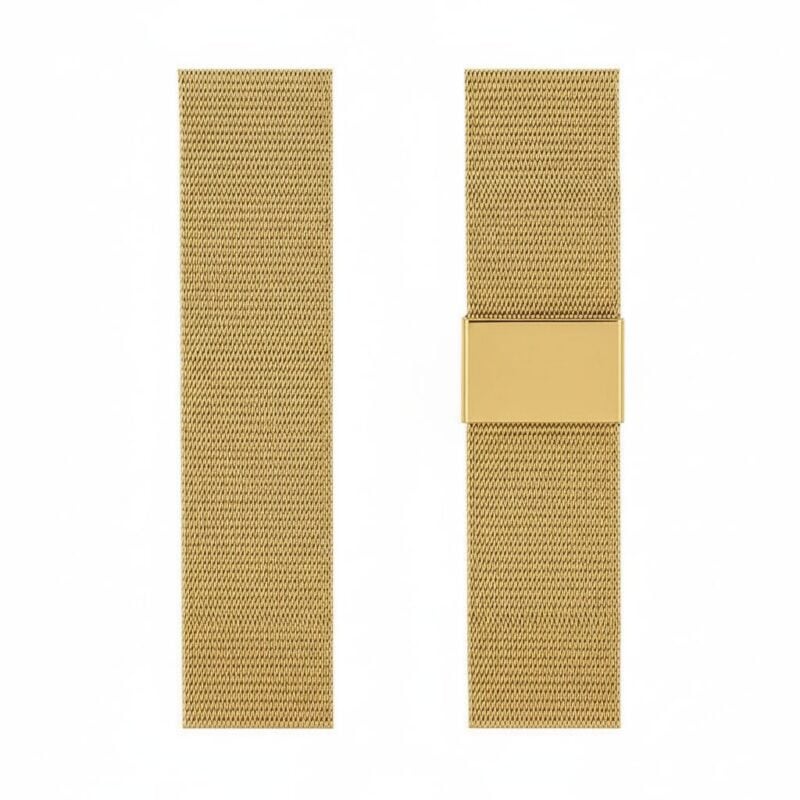 Bracelet magnétique maille métal montre connectée - or