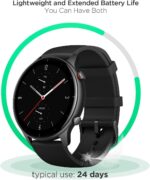 Amazfit GTR 47mm Noir, Argent, Marron