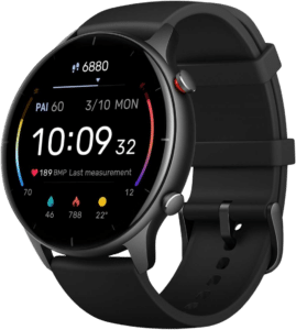 Amazfit GTR 47mm Noir, Argent, Marron