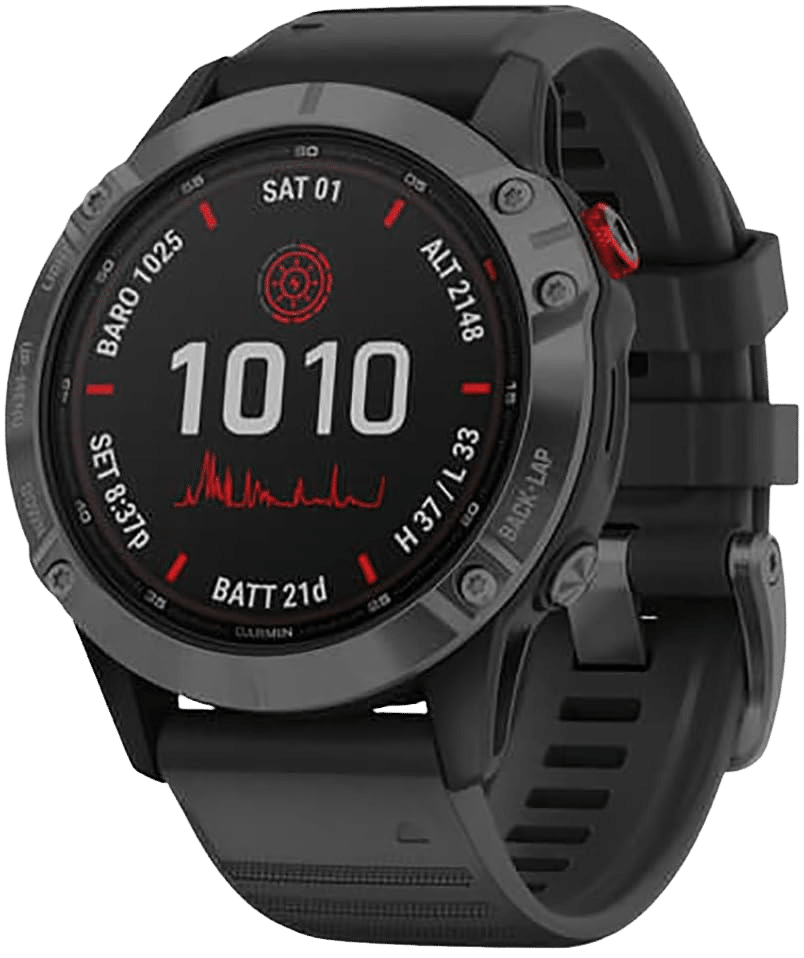 Montre Connectée : Garmin Fenix 6 Pro Solar 47mm Gris