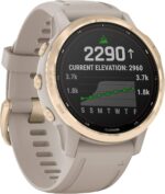 Garmin Fenix 6S Pro Solar 42mm Beige, Doré