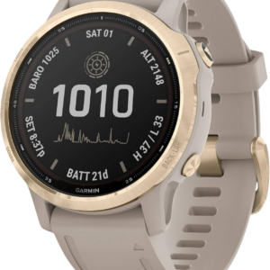 Garmin Fenix 6S Pro Solar 42mm Beige, Doré