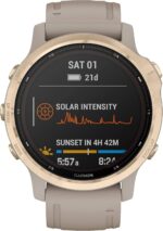 Garmin Fenix 6S Pro Solar 42mm Beige, Doré