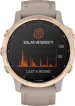 Garmin Fenix 6S Pro Solar 42mm Beige, Doré