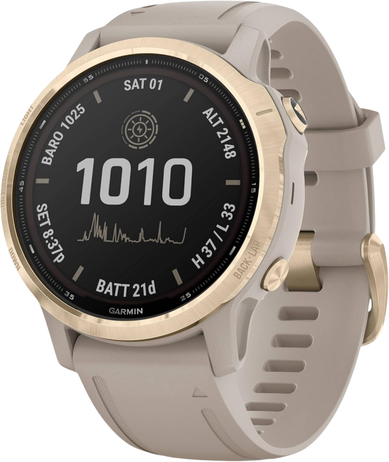 Garmin Fenix 6S Pro Solar 42mm Beige, Doré