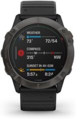 Garmin fenix 6X Solar Titanium DLC 51mm Noir