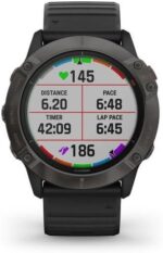 Garmin fenix 6X Solar Titanium DLC 51mm Noir