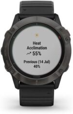 Garmin fenix 6X Solar Titanium DLC 51mm Noir