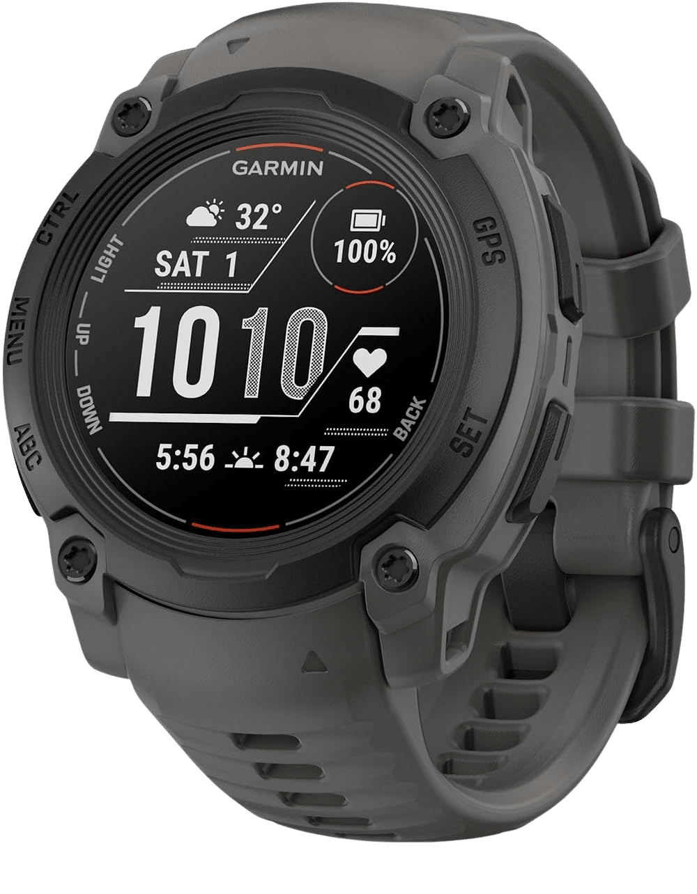 Montre Connectée : Garmin Instinct E 40mm Noir, Gris Charbon