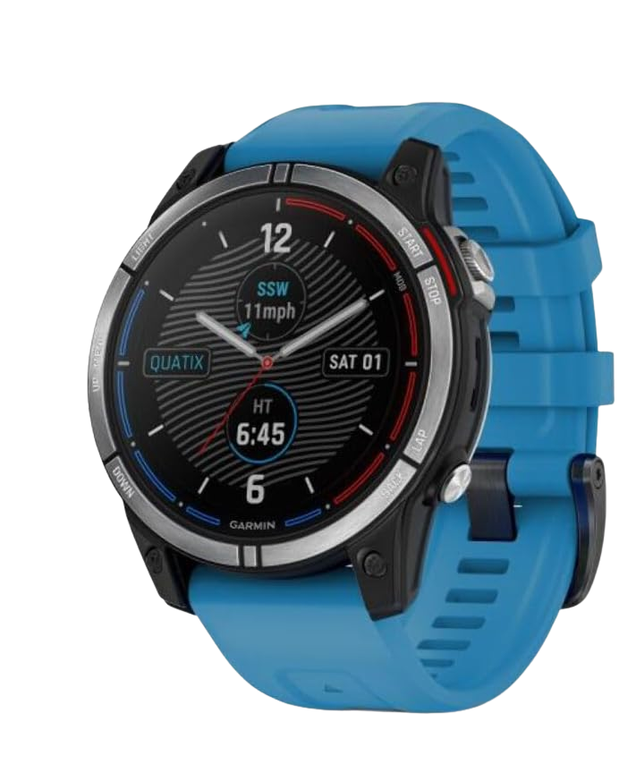 Montre Connectée : Garmin quatix 7 Standard Edition 47mm Bleu marine