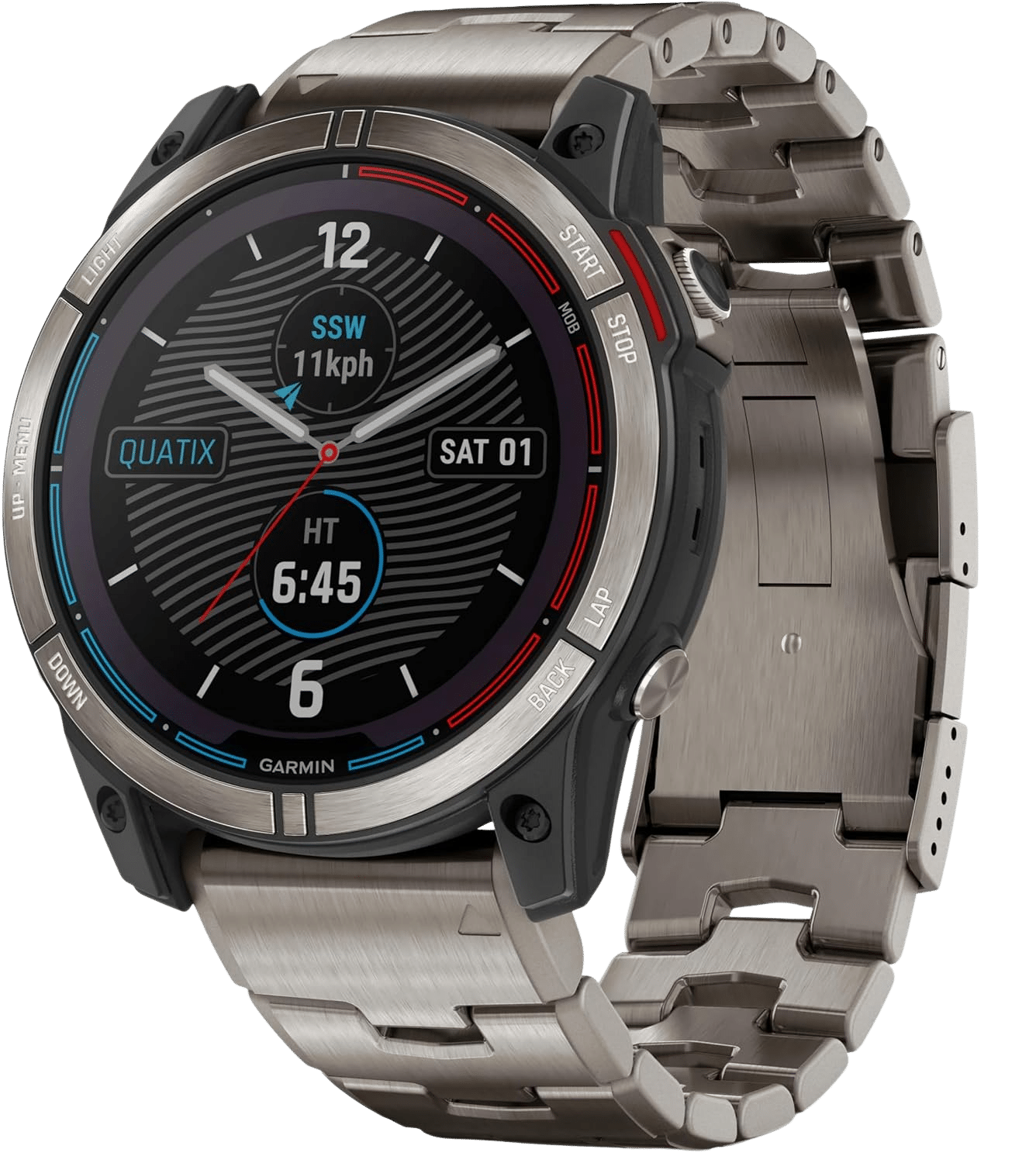 Montre Connectée : Garmin Quatix 7X Sapphire Solar Titan 51mm Gris