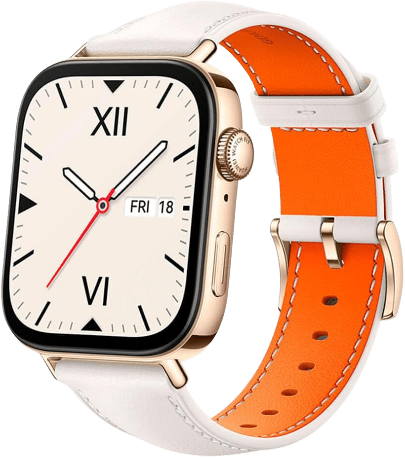 Montre Connectée : HUAWEI Watch Fit 3 Or Bracelet Blanc