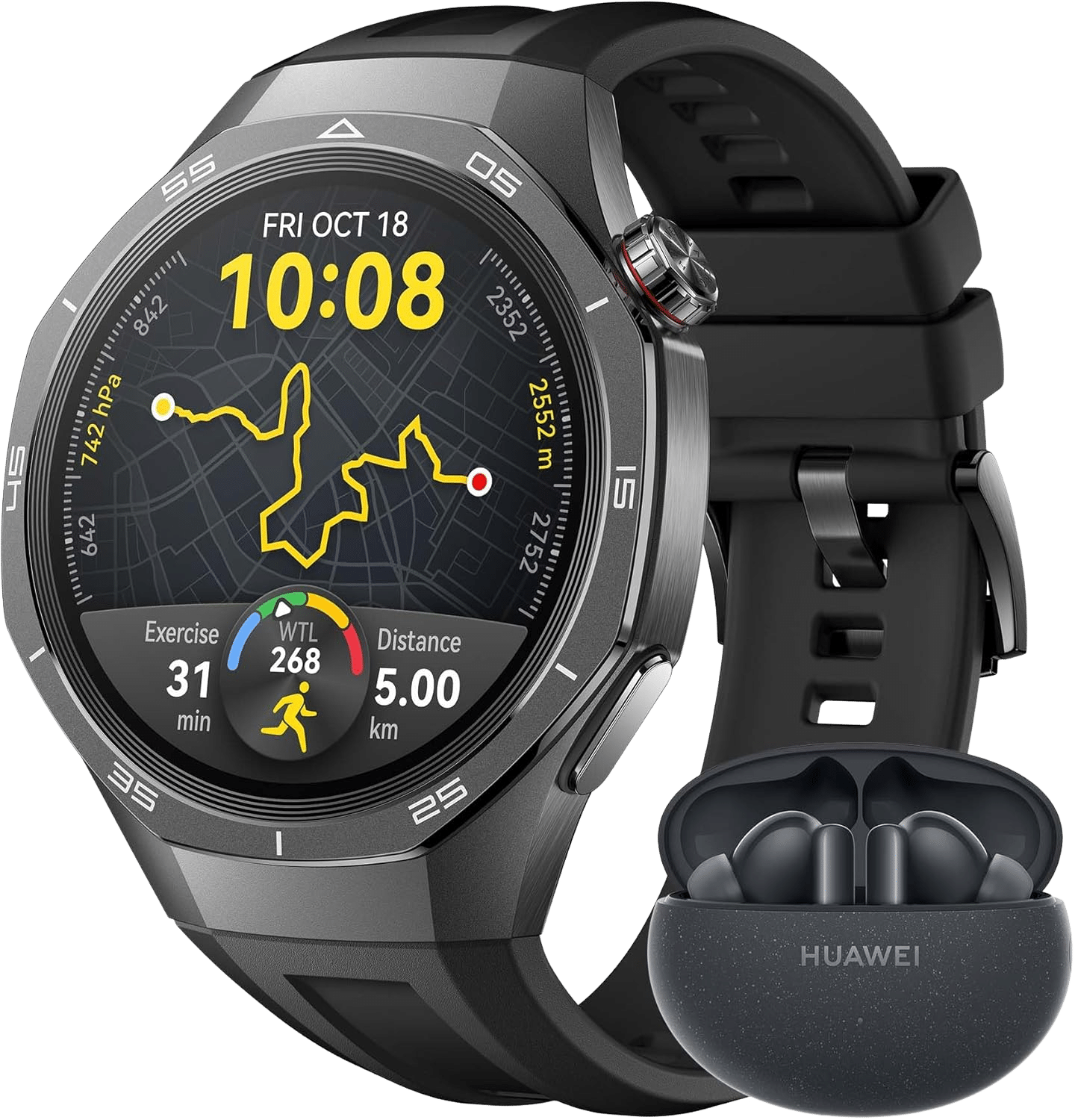 Montre Connectée : HUAWEI Watch GT 5 Pro 46mm Noir