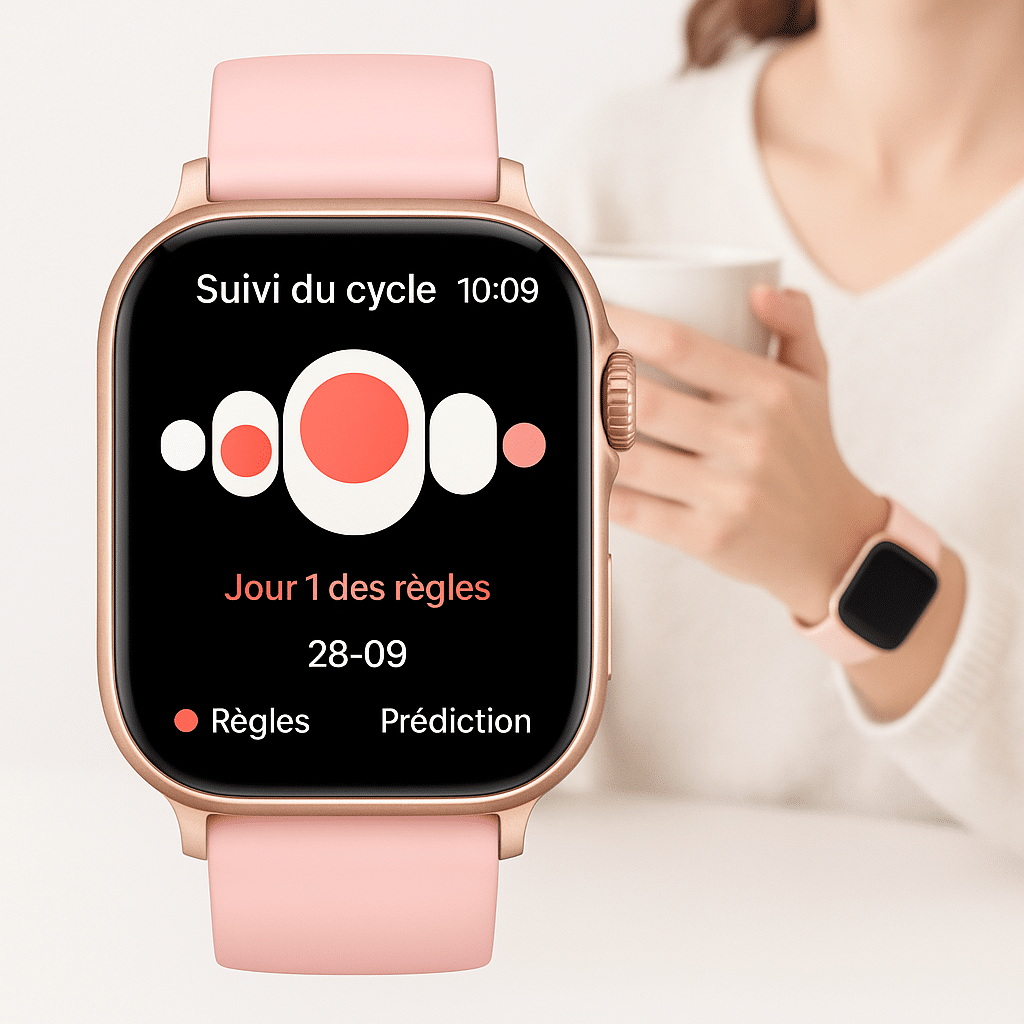Montre connectée cycle menstruel