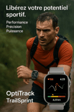 Smartwatch GPS running OptiTrack™ TrailSprint