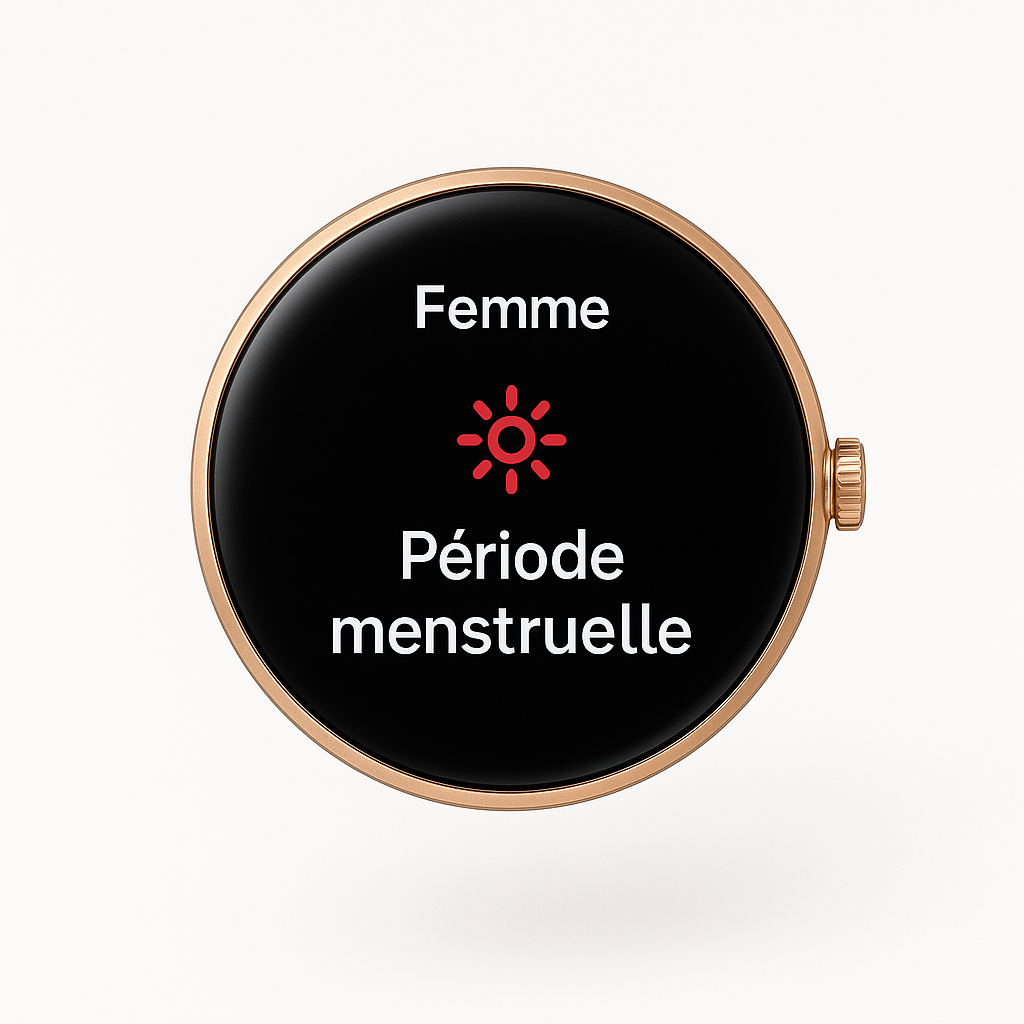 smartwatch cycle féminin