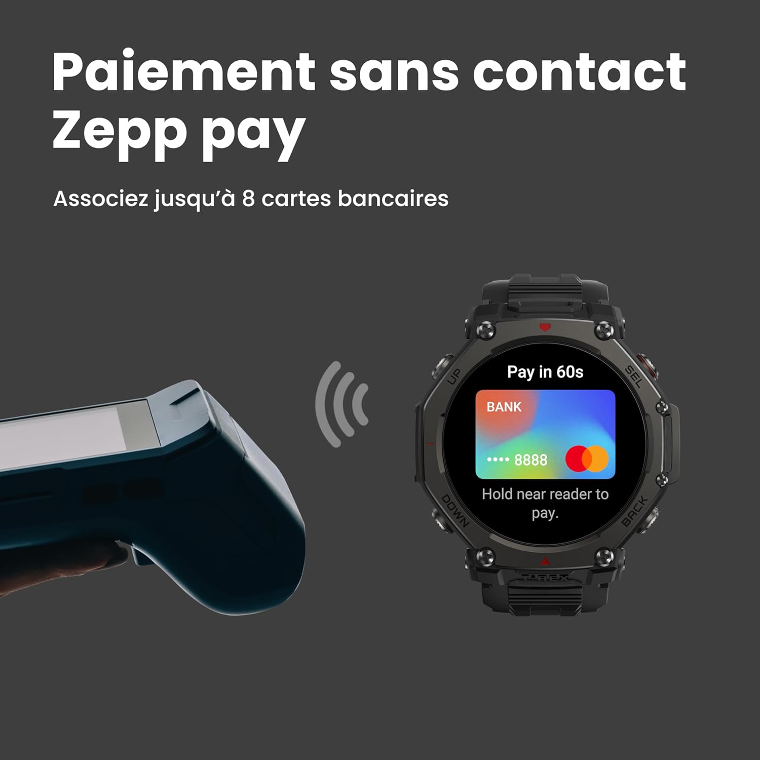 Amazfit T-Rex 3 Pro 48mm Noir Doré