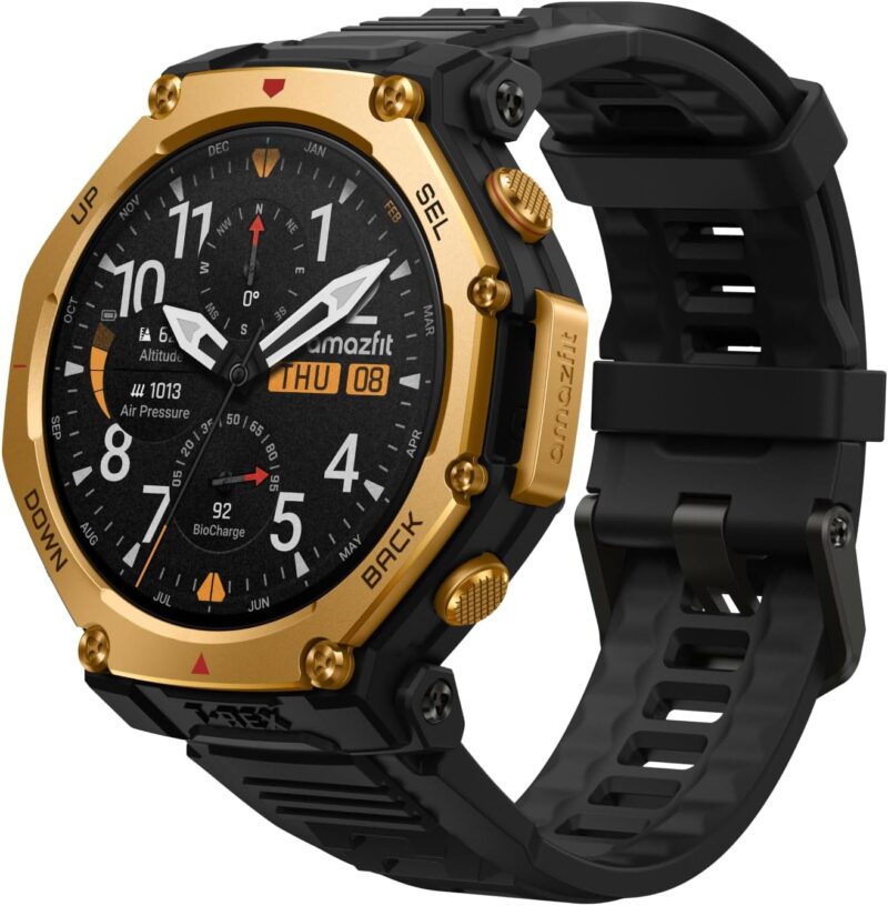Amazfit T-Rex 3 Pro 48mm Noir Doré Amazfit T-Rex 3 Pro 48mm Noir Doré