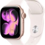 Apple Watch Series 11 42mm Or rose, Rose tendre