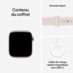 Apple Watch Series 11 42mm Or rose, Rose tendre Apple Watch Series 11 42mm Or rose, Rose tendre