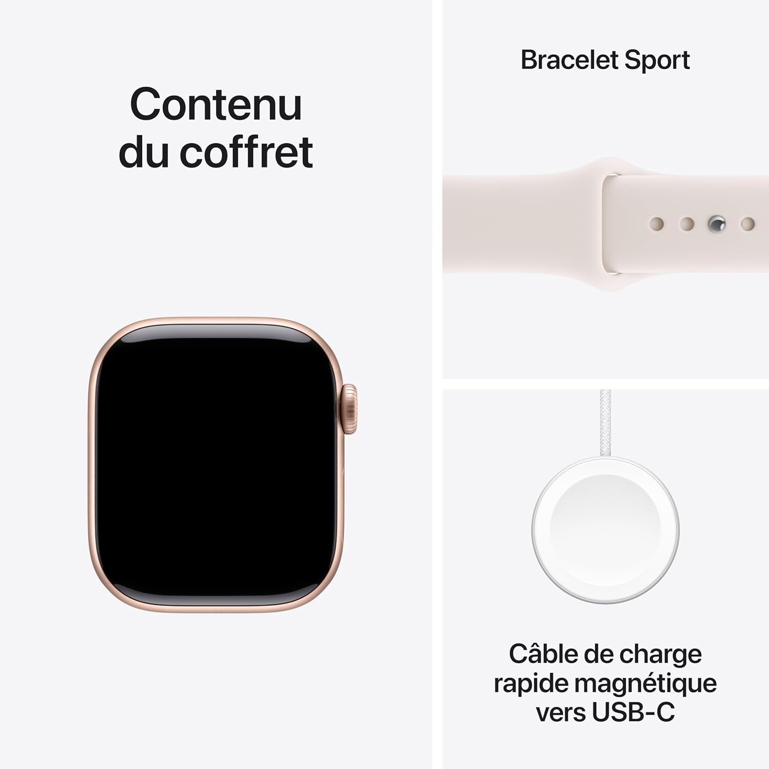 Apple Watch Series 11 42mm Or rose, Rose tendre