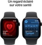 Apple Watch Series 11 [GPS 42 mm] Obsidienne/Noir
