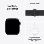 Apple Watch Series 11 [GPS 42 mm] Obsidienne/Noir